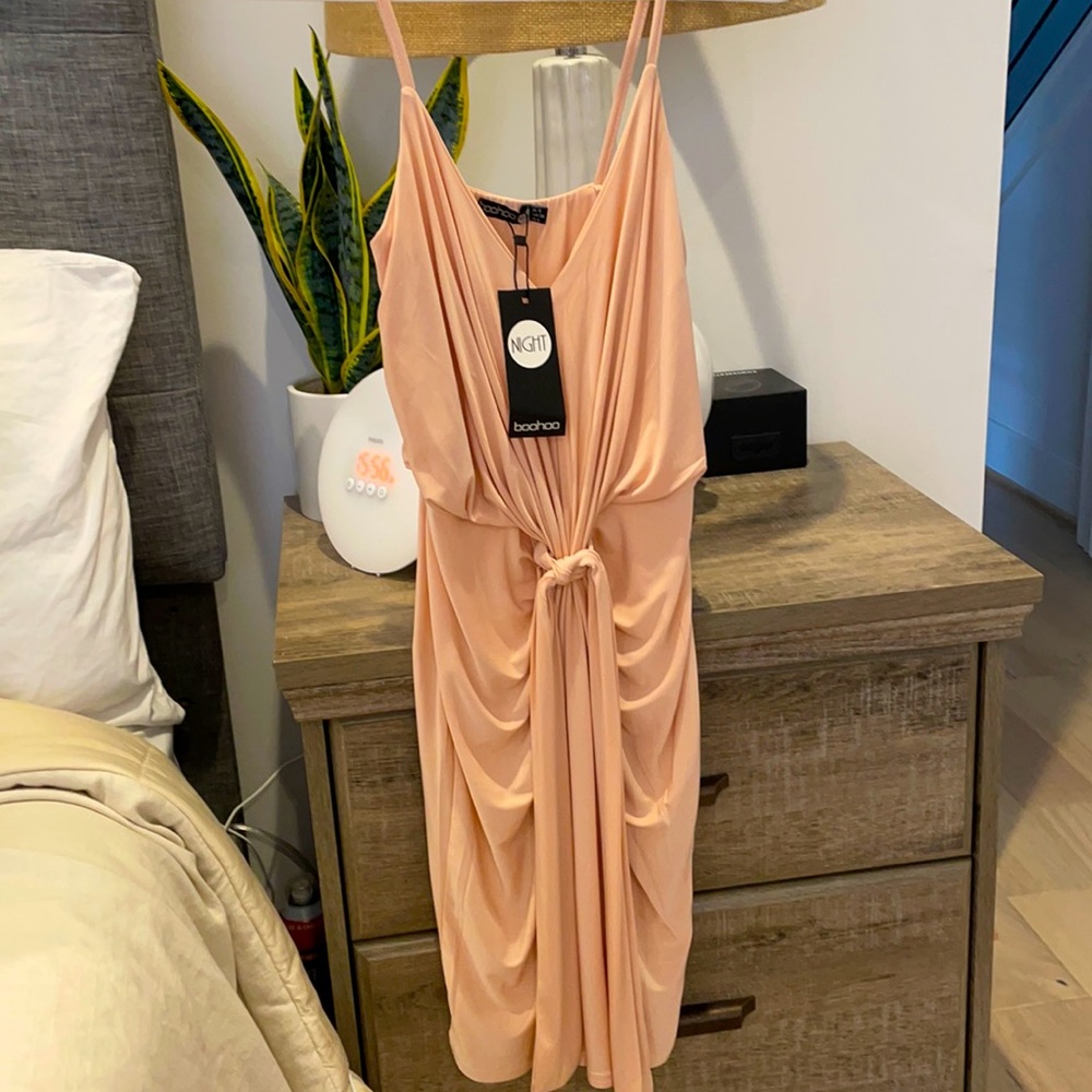 Pink mini dress